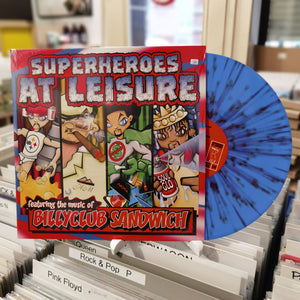 Billyclub Sandwich "Superheroes At Leisure" 12" EP (blue/red splatter)